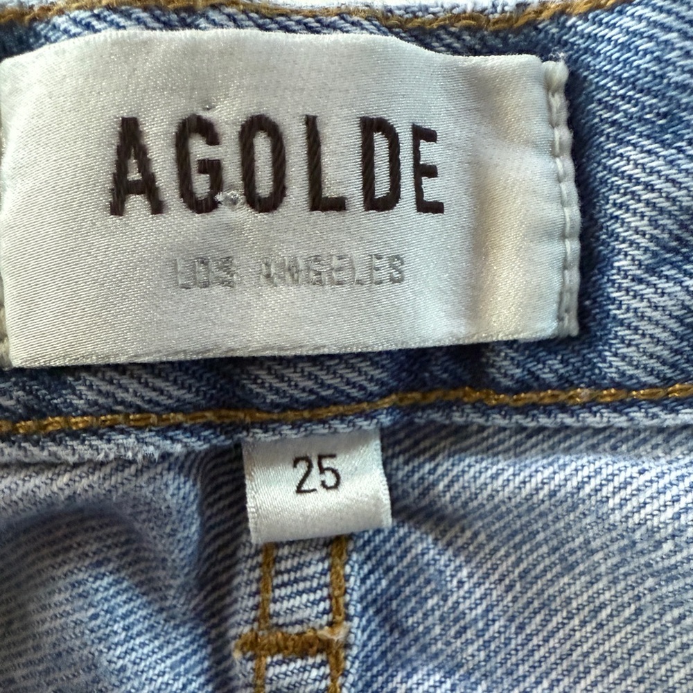 Agolde Relaxed Bootcut Jeans in Curio Wash Size 25 - Picture 3 of 13